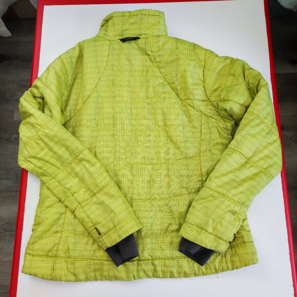 Columbia Omni-Heat Quilted Puffer Interchange Jacket lime women's junior size XL - Picture 3 of 15